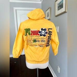 LAPAGAYO Kid’s Hooded Light Jacket or Rain Jacket with Colourful Prints - Yellow